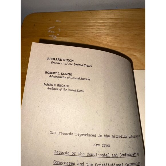 Papers Of The Continental Congress 1774-1789 National Archives 1971 Softcover - Picture 5 of 9